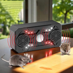 Ультразвуковой репеллент от насекомых Siurn с двумя динамиками, USB-питание, 3 режима, черный