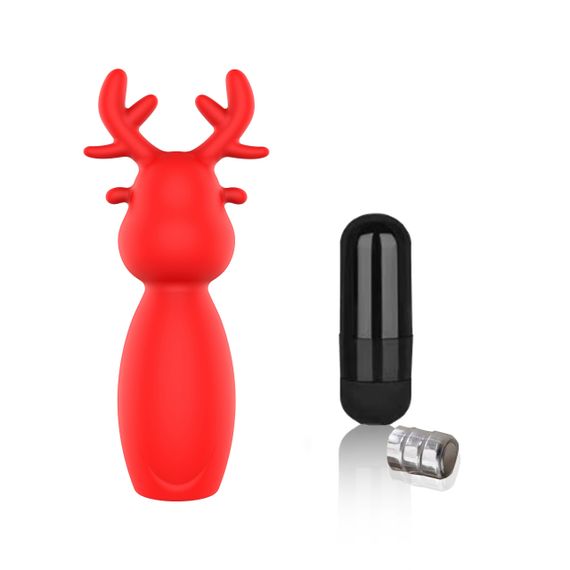 Міні-вібратор - Erospace Sweet Play Mini Reindeer Vibrator A10 | Зображення 5