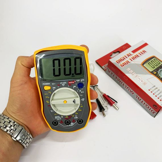 Мультиметр HAOYUE DT-33C Вимірювання: V (AC/DC), A (AC/DC), Ω, hFE, дзвінки. Функції: Data Hold, тест діодів | Зображення 7