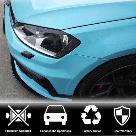 Вії на фари (Карбон) для Volkswagen Golf 7/E-Golf 2012-2020 рр | Зображення 2