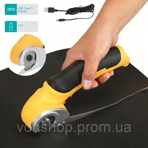 Бездротові електричні ножиці / Акумуляторний дисковий різак для картону, Електроножиці до 6 мм, 4 В | Зображення 5