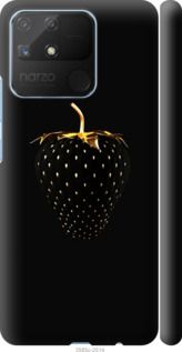 Чохол на Realme Narzo 50A Чорна полуниця "3585m-2514-24368"