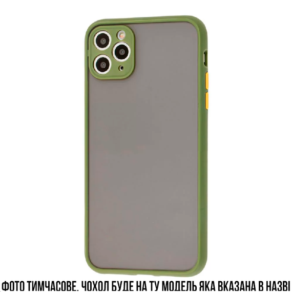 Чохол для Realme C3 (Сканер) (Протиударний із зеленими бортиками) ( PG040003 )