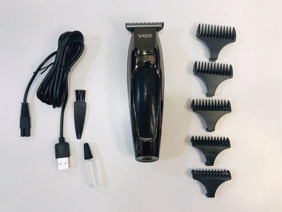 Аккумуляторный мужской триммер для бороды усов и тела VGR V 030 машинка для стрижки | Зображення 1