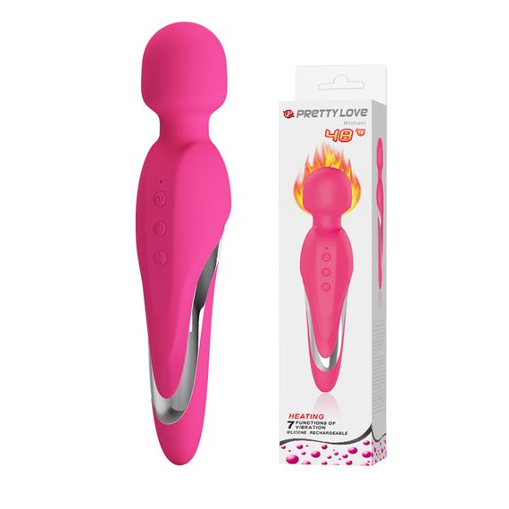 Вибромассажер - Pretty Love Micheal Heat Massager Pink sexstyle