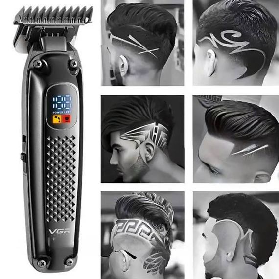 Тример для стрижки +4 насадки Тример VGR V-972 Чорний