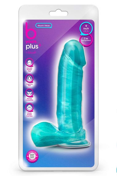 Фалоімітатор реалістичний з присоскою B Yours Blush, 23 х 5 см, Зелений | Зображення 3