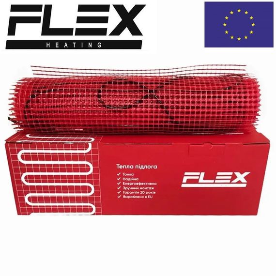 Двожильні нагрівальні мати FLEX EHM 175 Вт/м²,  Ø 4,0 мм 9,0 м² | Зображення 1