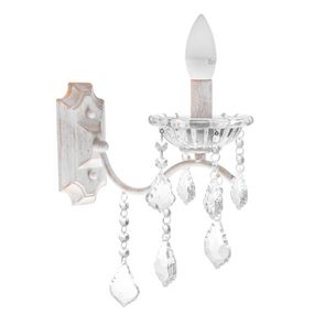 Бра настенное накладное классическое BCL-682W/1 E14 WH+G