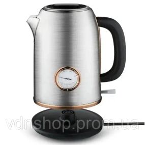 Електрочайник з термометром та корпусом з нержавіючої сталі Domotec MS 7849
