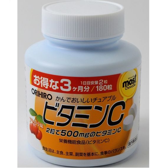 Витамин C Orihiro Vitamin C 180 Chewable Tabs Cherry