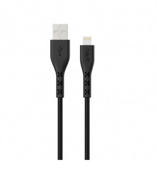 Кабель USB Lightning Havit HV-H66 2,0A 1,8 м чорний