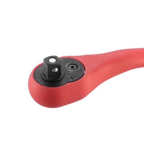 Рукоятка вигнута 3/8", 72 зуба, Cr-V, PROF INTERTOOL HT-2108 | Зображення 4