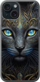 Чохол на iPhone 15 Кішка із силікону FCh_003912