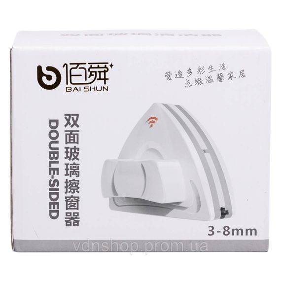 Магнітна щітка для миття вікон 3-8 мм двостороння з фіксацією та страхувальним шнуром HP-35015-24 | Зображення 5