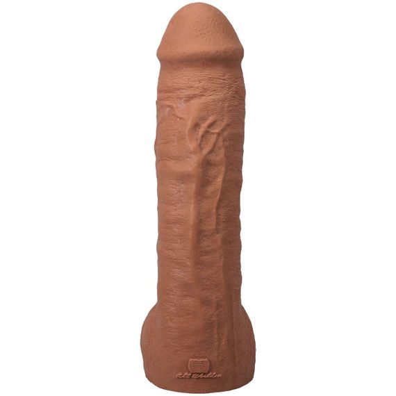 Фалоімітатор Doc Johnson The Realistic Cock ULTRASKYN - 12 Inch Hung with Balls Caramel Sex Aura | Зображення 2