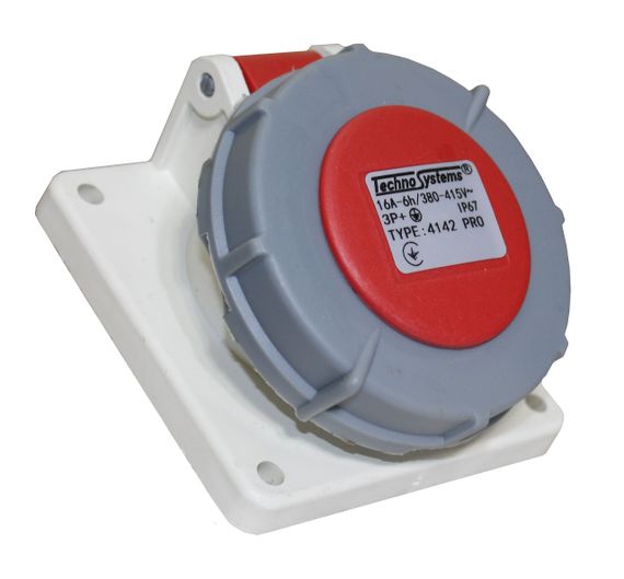 Розетка 4142 PRO скрытая 3Р+PЕ 16А 380В IP67 Ny95503764 | Зображення 1