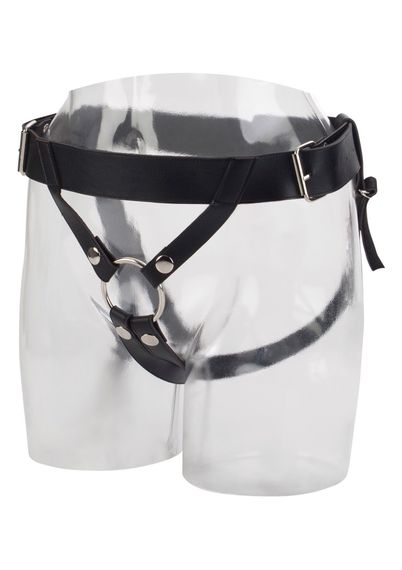 Трусики для страпону CalExotics Universal Love Rider Premium Ring Harness - Black | Зображення 1