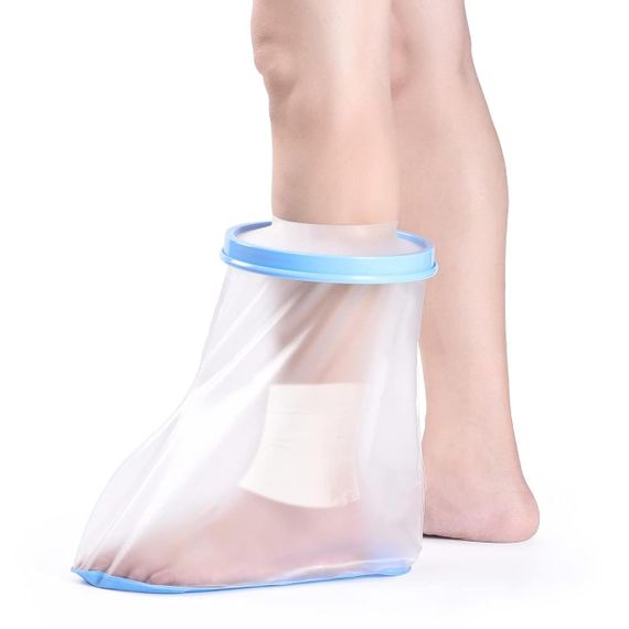 Защитный чехол для ноги при травмах, гипсе, ожогах, для взрослых, водонепроницаемый многоразовый от воды, S
