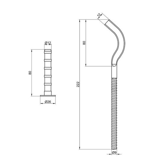 Кріплення Thermo Alliance Standart на чавунний радіатор 10х230 мм SD113230 | Зображення 1
