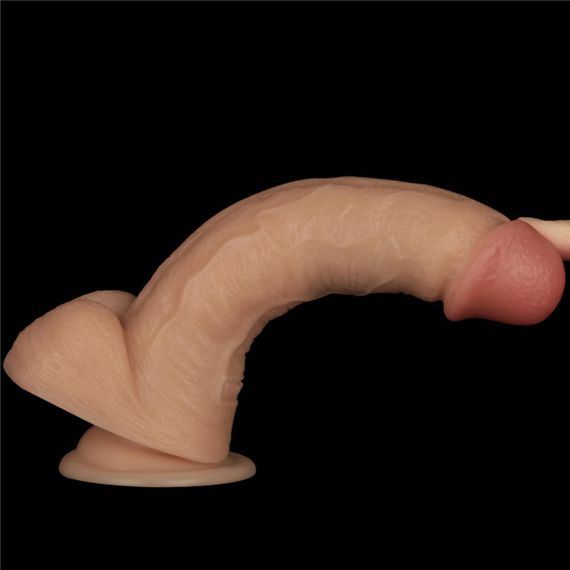 Реалістичний вібратор - Vibrating Power Basics Cock 8" Sex Aura | Зображення 8