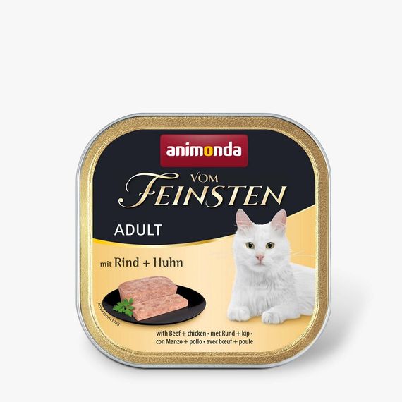 Корм Animonda Vom Feinsten Adult with Beef and Chicken вологий з яловичиною та куркою для котів 100 гр