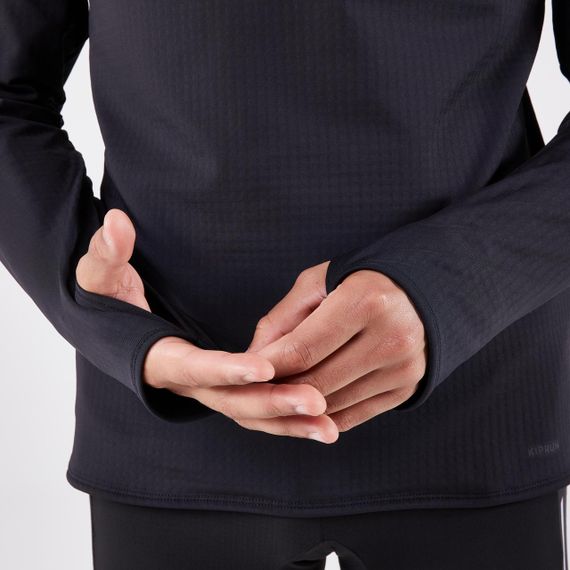 Футболка з довгими рукавами чоловіча 500 Run Warm чорна - S. | Зображення 4