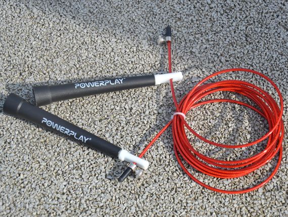 Скакалка швидкісна PowerPlay 4202 Ultra Speed Rope Червона (2,9m.) | Зображення 9
