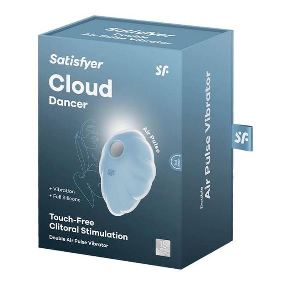 Вакуумний стимулятор з вібрацією Cloud Dancer blue Sex Aura | Зображення 1