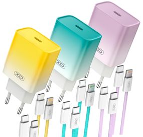 Мережевий зарядний пристрій XO CE18 1Type-C PD/QC 30 W Type-C to Lightning