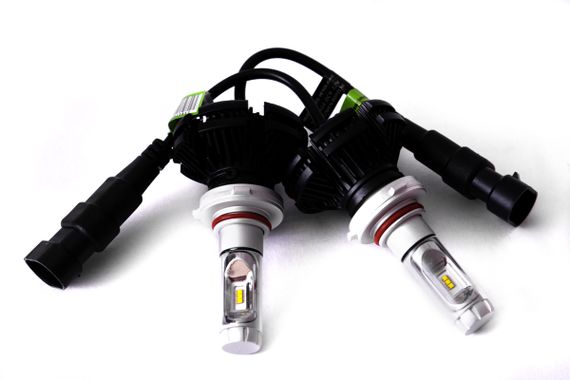 Комплект світлодіодних ламп AllLight X3 HB3 50W 6000K 6000lm з радіатором та світлофільтрами (3000K/8000K) 12-24V | Зображення 2