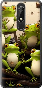 Чехол на Nokia 5.1 Жабки "5656u-1529-17620"