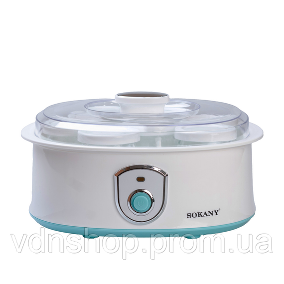 Йогуртница электрическая на 7 баночек по 180 (мл) аппарат для приготовления йогурта 20 Вт йогуртница с таймером для дома SK2304