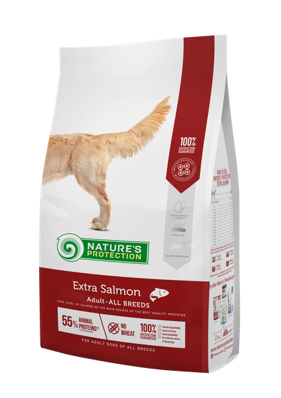 Корм Nature's Protection Extra Salmon Adult All Breeds сухой с лососем для взрослых собак 2 кг