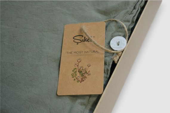 Постільна білизна Sikel Stonewashed Soho 200 х 220 см Yesil | Зображення 1