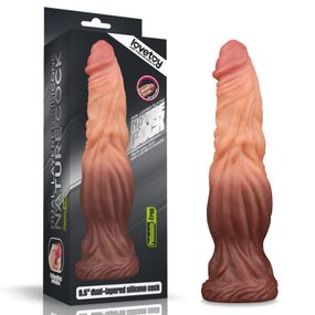 Фалоімітатор - Dual-Layered Silicone Cock 9.5" Brown Sex Aura