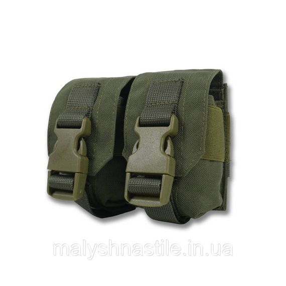 Тактичний підсумок під 2 гранати Kiborg GU Double Mag Pouch Khaki | Зображення 1