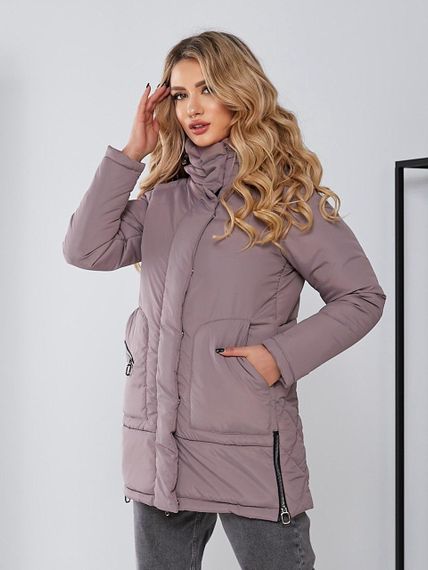 Жіноча зимова куртка з капюшоном, арт. 509, фреза
