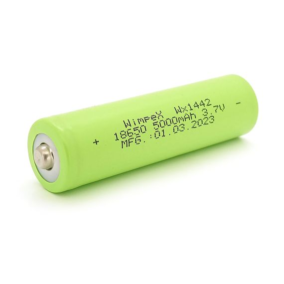 Акумулятор WMP-4000 18650 Li-Ion Tip Top, 2000mAh, 3.7V, Green