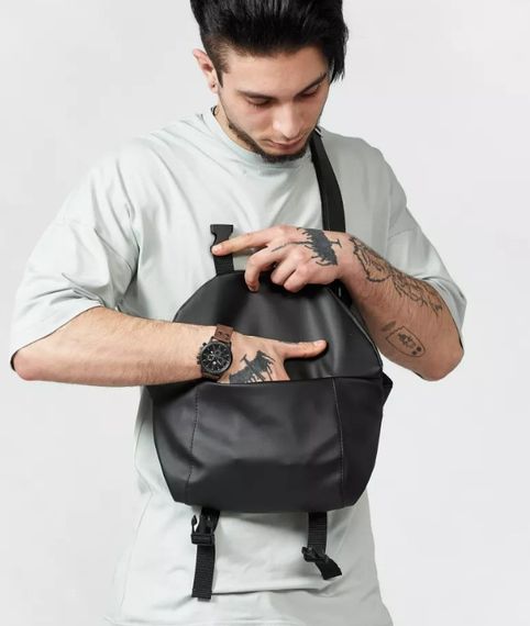 Чоловіча  сумка бананка Sambag Tirso Zard чорна 33 × 22 × 7 см (80551001m) | Зображення 1