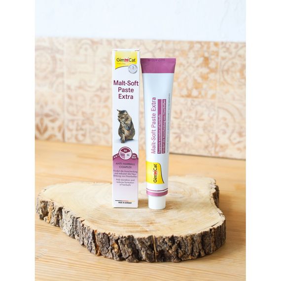 Паста GimCat Every Day Malt-Soft Paste Extra для котів для виведення шерсті зі шлунку 100 г | Зображення 4