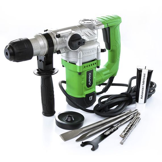 Перфоратор бочковой APRO 5,5Дж, 1500В, SDS+, 1500H, кейс | Зображення 1