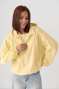 Жіноча вітровка з капюшоном - лимонний цвет, ONE SIZE (є розміри)