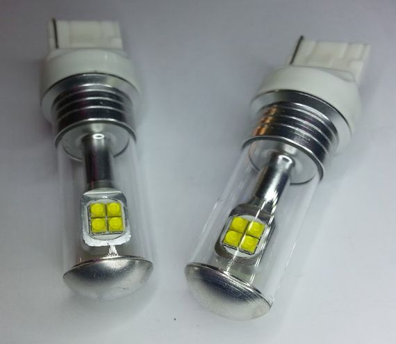 Светодиодная автолампа 7440(W21W)-T20- 40W (580Lm) CREE XBD X*8PCS (580Lm) (Цена указана за  одну лампу) | Зображення 1