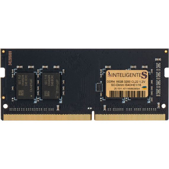 Модуль пам'яті для ноутбука SoDIMM DDR4 16GB 3200 MHz INTELIGENTES (IS4DHE1/16)