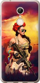 Чехол на Xiaomi Redmi 5 Украинка с оружием "5316u-1350-17620"