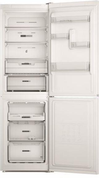 Холодильник Whirlpool з нижньою морозильною камерою  W7X82OW, 191x60х68, 231л, 104л, 2двthb, А++, NF, дисплей, нульова зона, білий (W7X82OW) | Зображення 2