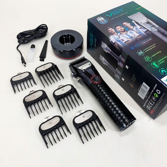 Професійна бездротова машинка для стрижки VGR V-682 RED тример для волосся | Зображення 7
