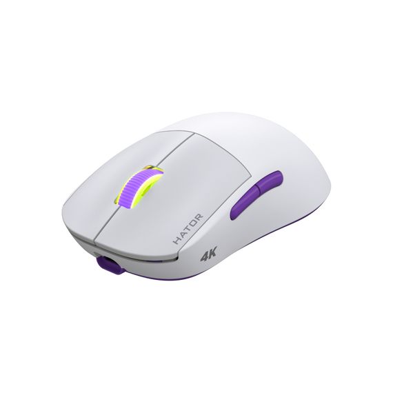 Мишка Hator Quasar 2 Ultra 4K Wireless/Bluetooth/USB White/Lilac (HTM571WL) | Зображення 1