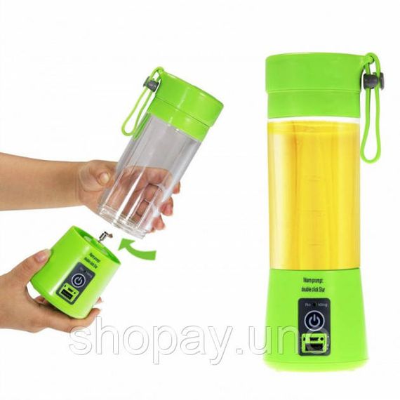 Кружка – блендер Juice Cup NG-01 · Фитнес – шейкер для смузи с USB зарядкой · Портативная соковыжималка с функцией Power Bank | Зображення 1